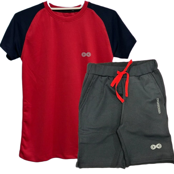 Unisex Shirt & Shorts – Red / Black